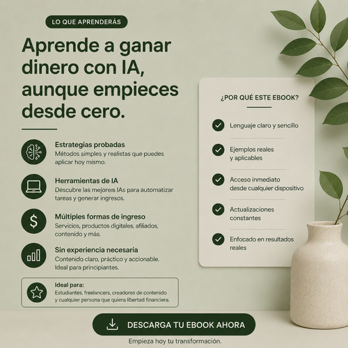 De $0 a $500 USD con IA: sin experiencia