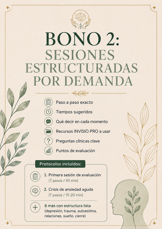 BONO 2: SESIONES ESTRUCTURADAS POR DEMANDA