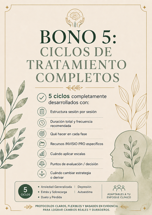 BONO 5: CICLOS DE TRATAMIENTO COMPLETOS
